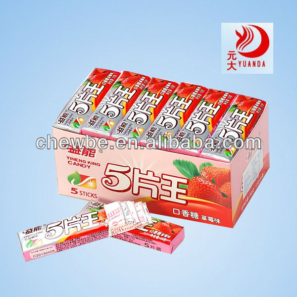 5 stick halal gummy chewing gum,China Yineng price supplier 21food