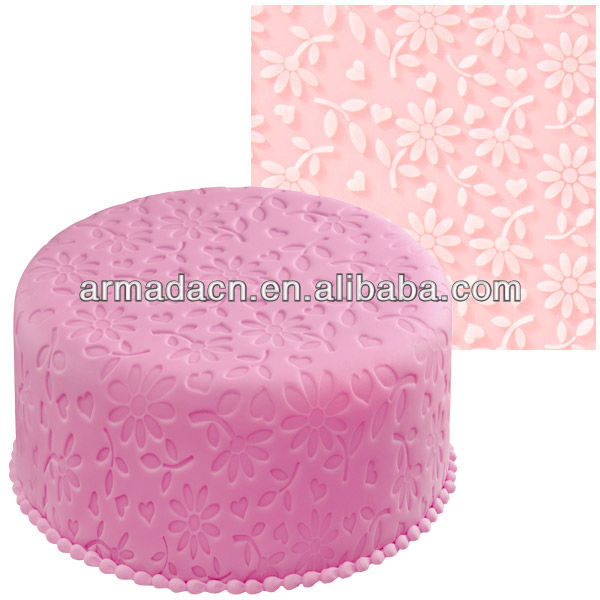New!! - Flower Design Baking Tools silicone mat for cake decorating
