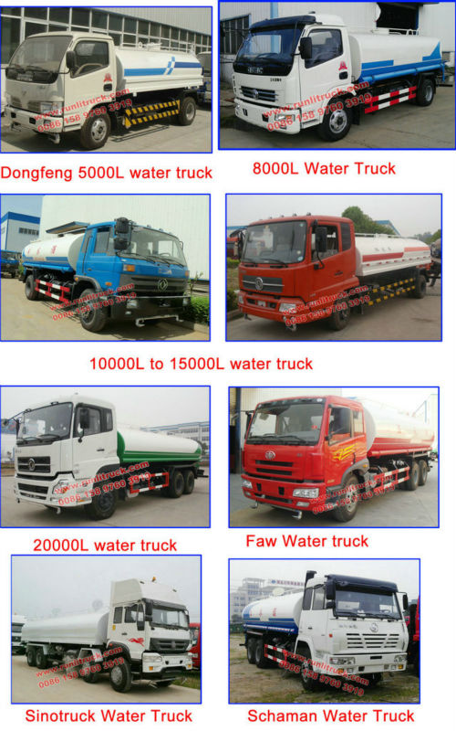 東風6車輪4*2水タンクトラック15cbm水販売のためのトラック仕入れ・メーカー・工場