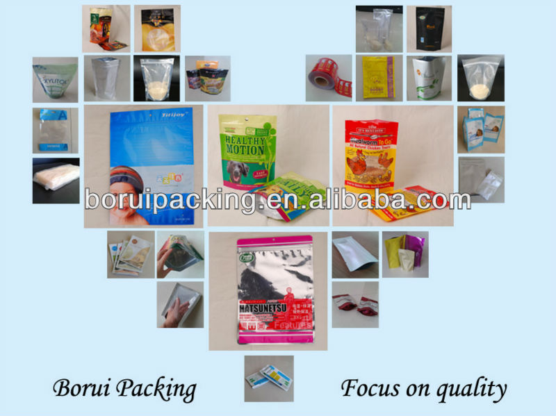 Matt finish stand up zip lock tea packaging plastic bag,