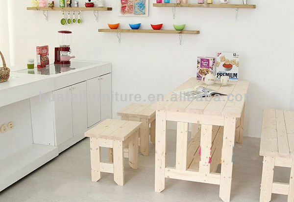 Moderne massief houten tafel massief hout bank keuken tafel en ...