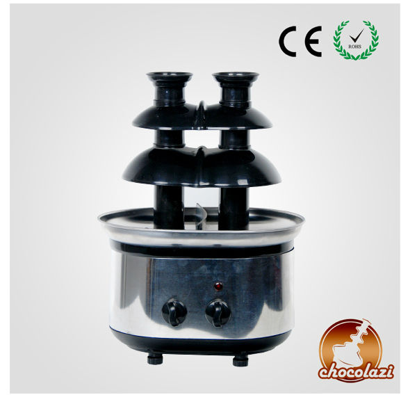 CHOCOLAZI ANT-8050B Auger 3 tiers stainless steel Home chocolate fountain machine