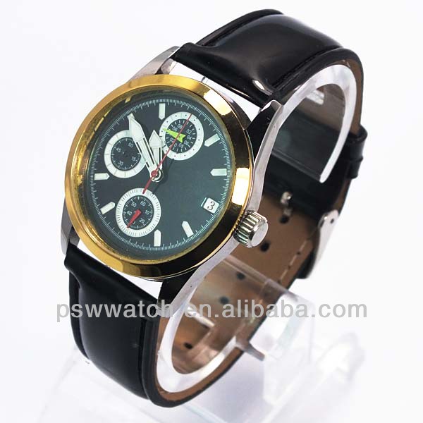 Eco-friendly geneva large face watch charm bracelet watch