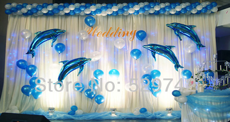 Grosshandel Wholesale Dolphin Unter Dem Meer Super Form Mylar Folie Ballon Sommer Luau Party Dekorationen Freies Verschiffen Von Asite 16 3 Auf