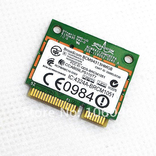 for HP Broadcom BCM4313 Mini PCIe 802.11n Bluetooth BCM94313HMGB 600370-001 Wifi Half 2.4