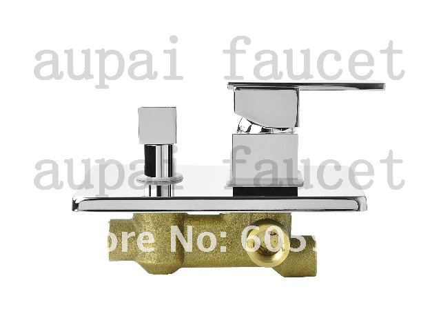 Hot! Free Shipping - Chrome Wall Mounted LED Shower Set With 8 Inch Shower Head - Wholesale (IWL-012)