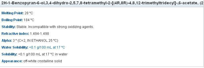 High-purity D-alpha-Tocopheryl acetate,Vitamin E Oil ;CAS:58-95-7