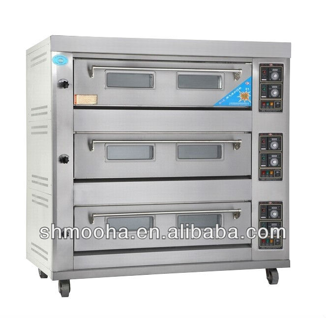上海3デッキ9フライパン加熱したオーブンベーカリーオーブンガス( 3デッキ9トレイ、 メーカーが低い価格)仕入れ・メーカー・工場