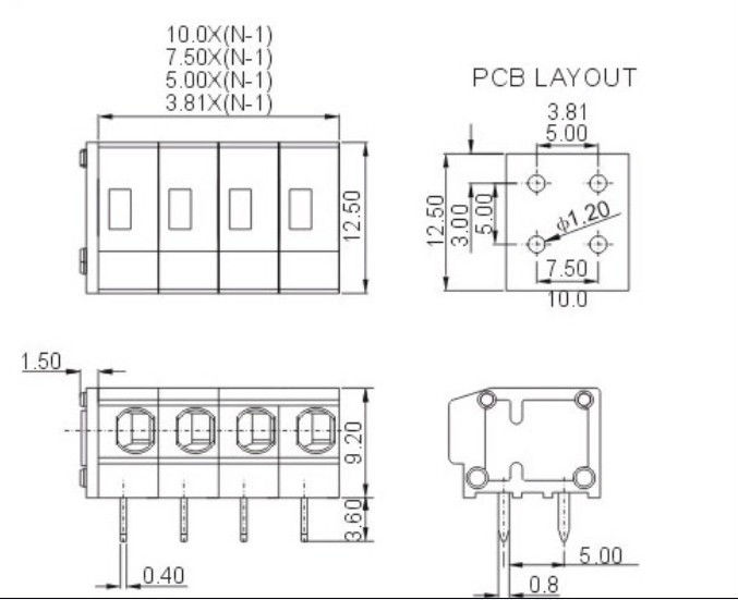 最高の品質pcbバネ端子台仕入れ・メーカー・工場