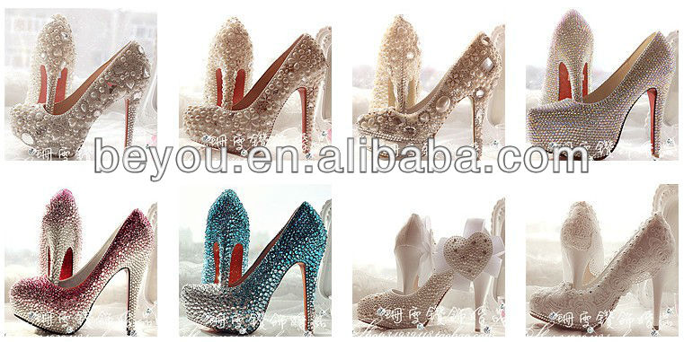 Red Sole Rose Bling Bling Shoes Diamante Shoes High Heels In Sizes ...