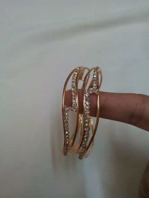 Kuwait fashion jewelry gold bangles designs