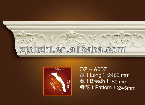 Pu Carved Corner Moulding Classic Cornice Home Interior