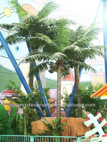 natural looking artificial coconut tree