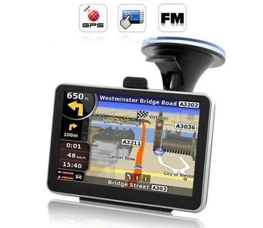 5 inch GPS with MP3 MP4 FM 4GB memory and map car gps navigator