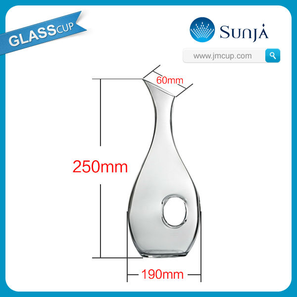 unique flared bottom red wine decanter personalized