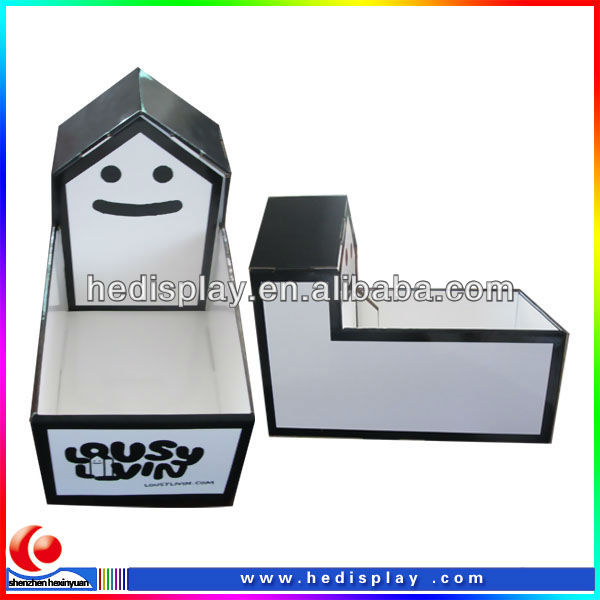 Cardboard Counter top display stand for Chewing gum retail