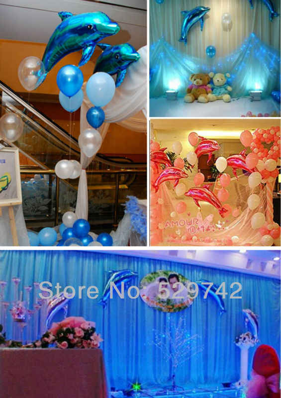 Wholesale Dolphin Under The Sea Super Shape Mylar Foil Balloon Summer Luau Party Decorations Air In Balloon Balloons For A Party From Asite 16 3
