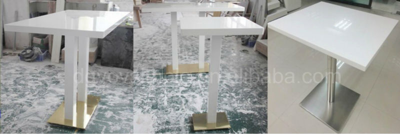 人工石大理石のダイニングテーブル12シーターダイニングテーブルセット/アクリルレストランテーブルと椅子/ファストフードテーブル椅子 問屋・仕入れ・卸・卸売り