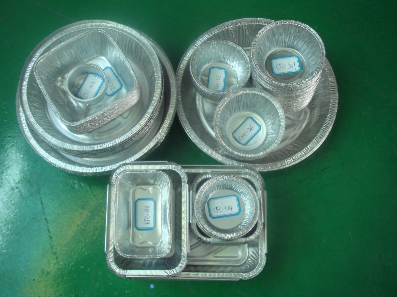 Coated aluminum foil containers for Aviation/airline