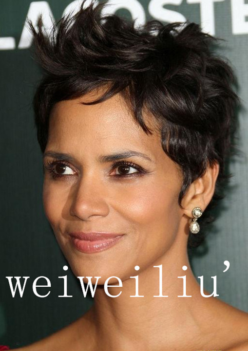 Wholesale Top Quality Celebrity Hairstyles Halle Berry Graceful