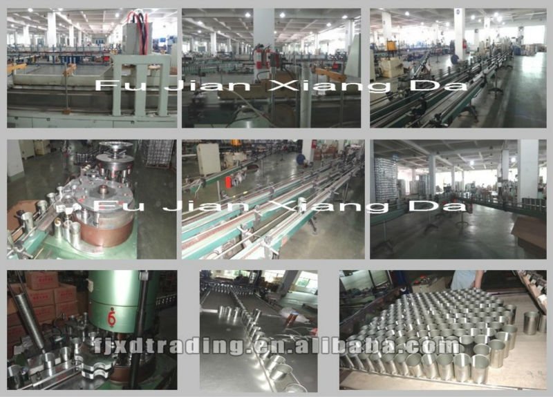 Round Printed Metal Food Can for Mushroom