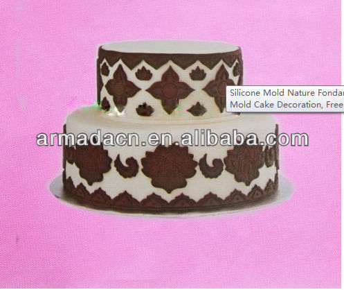 New!! - Flower Design Baking Tools silicone mat for cake decorating
