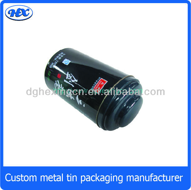Round tin tea canister / tea box