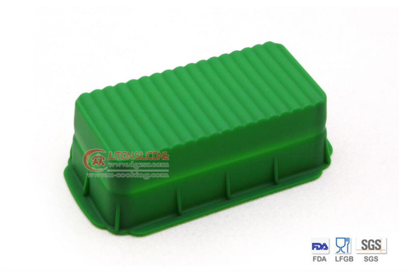 Large Green Square Practical Silicon Molds For Cake Decorating