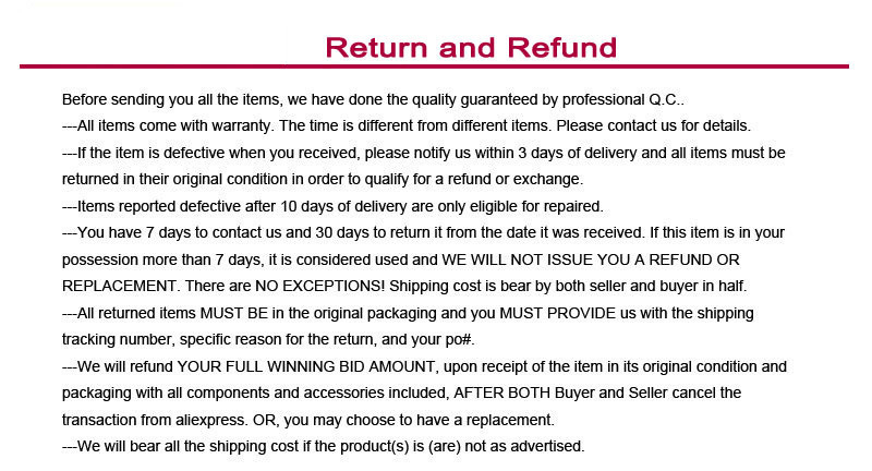 return and refund