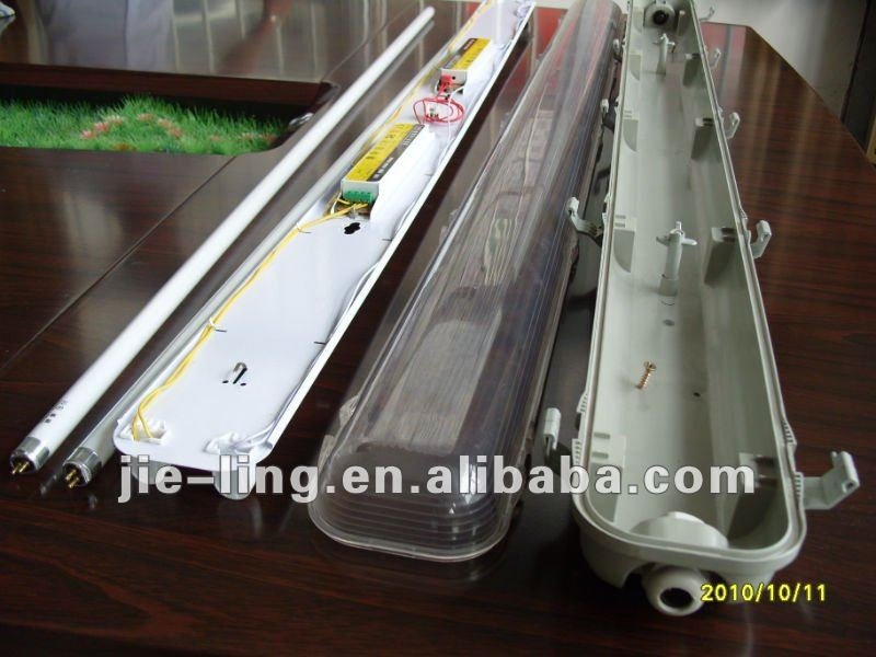 Free Shipping, IP65 2x28W 4 feet waterproof fluorescent light fixture/ fitting t5 dustproof lamp