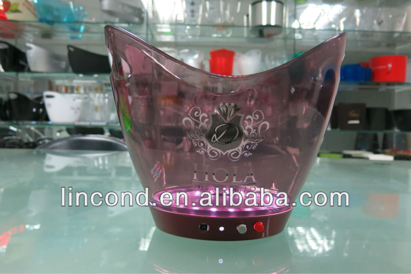 plastic wine bucket, led champagne buckets wholesale,custom ice bucket