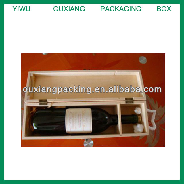 Good Quality Custom Make Wooden Red Wine Box with Holder
