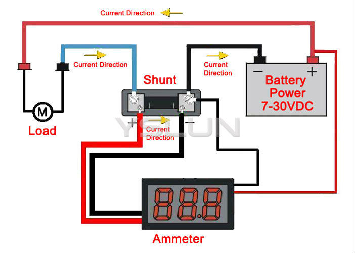 Китайский вольтметр амперметр схема включения