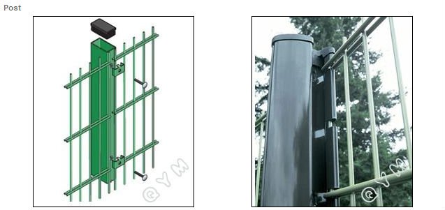 Double wire fence and posts design for sale double wire fencing system