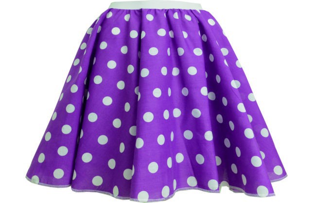 purple Ladies Rock and Roll Skirts