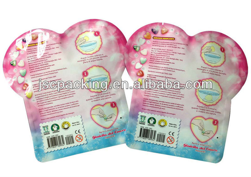 custom printed Special shape chocolate bar packaging material