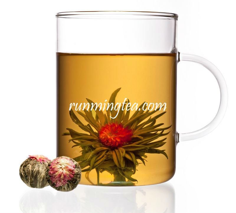 EU STANDARD Jasmine peach white blooming tea