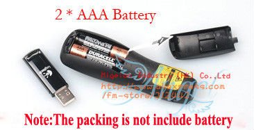 Wholesale 2.4G RF Mini Wireless Red Laser Pointer Presenter with USB Interfaces +Free shipping #AA005