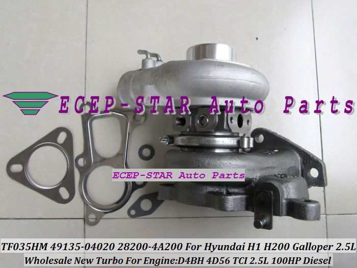 TF035HM 49135-04020 28200-4A200 Turbo Turbocharger Fit For Hyundai H1 H200 Galloper 2.5L Diesel Engine D4BH 4D56 TCI 100HP (2)