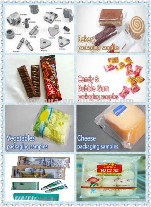 Plastic film flow wrapping machine for chocolate bars