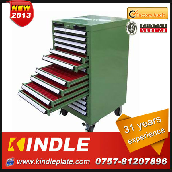 Kindle 2013 heavy duty hard wearing tool cabinet with three layers