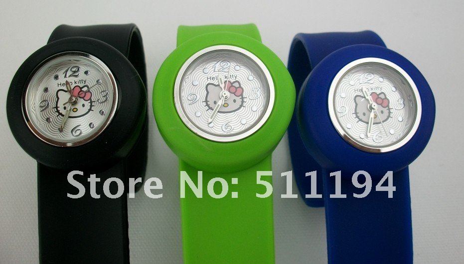 2012 hot 10PCS Women Girl Hello Kitty Watch slap snap on quartz silicone watch sports watches for gift FREE SHIPPING 2012 hot 10PCS Women Girl Hello Kitty Watch slap snap on quartz silicone watch sports watches for gift FREE SHIPPING