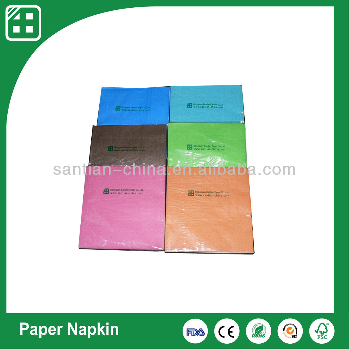 印刷された紙ナプキン,色のナプキン問屋・仕入れ・卸・卸売り