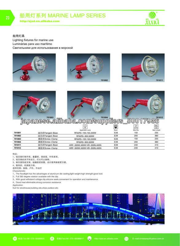 300W/500W reflector lighting fixtures 791802/791804問屋・仕入れ・卸・卸売り