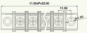 600v2p30aソケットワイヤコネクタpcbバリア端子台ピッチkf65h-11.011.0ミリメートルですバリアストリップ仕入れ・メーカー・工場