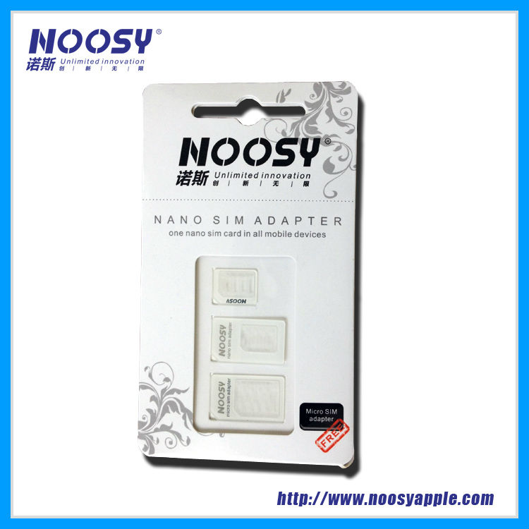 High Quality&Factory Price NOOSY Dual SIM Card Adapter for iPad/iPhone