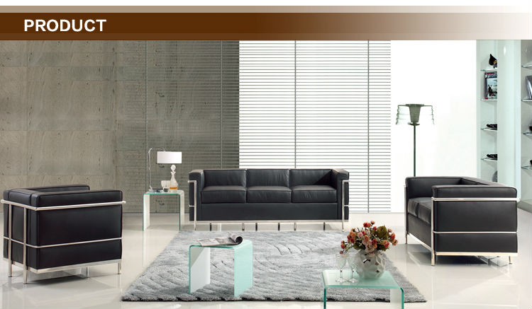 ルコルビュジエのリビングルームの家具2シーターlc2ソファレプリカデザイナー家具仕入れ・メーカー・工場