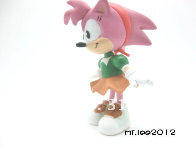 Wholesell/Retail 2012 Free Shipping FS Sonic the Hedgehog Mini Figures Collectibles 6pcs Loose for Children's Day Cute Gift/Toy