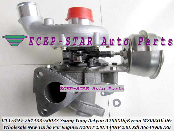 GT1549V 761433-5003S 761433 A6640900780 Turbo For SSANG YONG Actyon A200XDi;Kyron M200XDi 2.0L Xdi 2006- Engine D20DT 140HP (2)