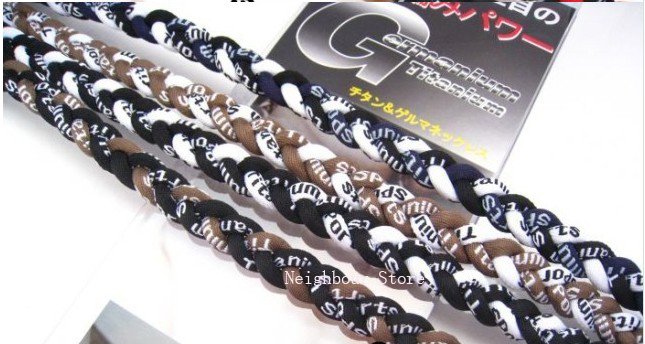 50pcs/lot Titanium Germanium 3 Ropes Tornado Necklace triple necklace Athletes 48cm/50cm/55cm, Free shipping EMS (NBNL3RM) 50pcs/lot Titanium Germanium 3 Ropes Tornado Necklace triple necklace Athletes 48cm/50cm/55cm, Free shipping EMS (NBNL3RM)